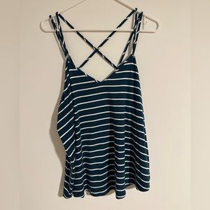 PaperMoon Strappy Striped Tank Top